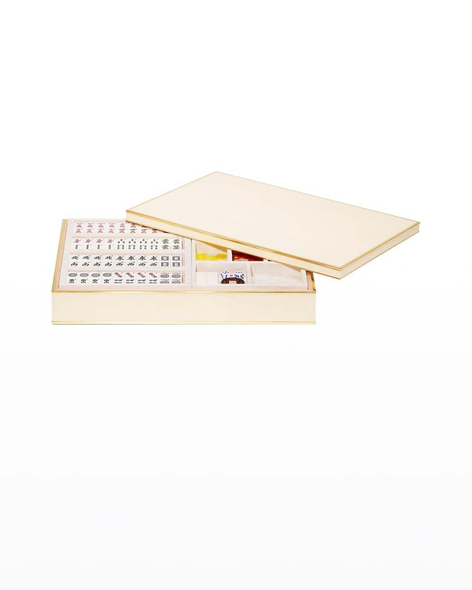Gio Faux Shagreen Mahjong Set